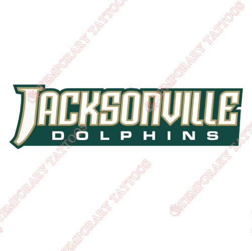 Jacksonville Dolphins Customize Temporary Tattoos Stickers NO.4685